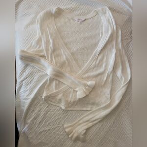 Candie's Cream Cardigan Sweater